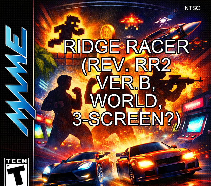 Ridge Racer (Rev. RR2 Ver.B, World, 3-screen?)